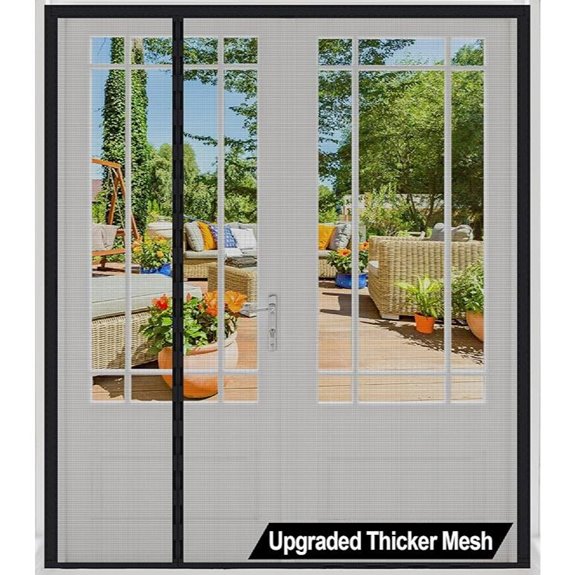Heavy Duty Magnetic Screen Door for Patio 73x81