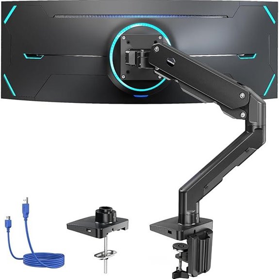 HUANUO Heavy Duty Monitor Arm for 13-49 Inch Screens