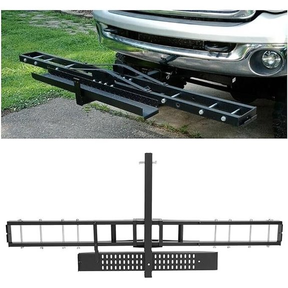 ECOTRIC 500LBS Motorcycle Hitch Carrier with Ramp