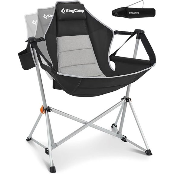 KingCamp Heavy Duty Portable Camping Rocker Chair