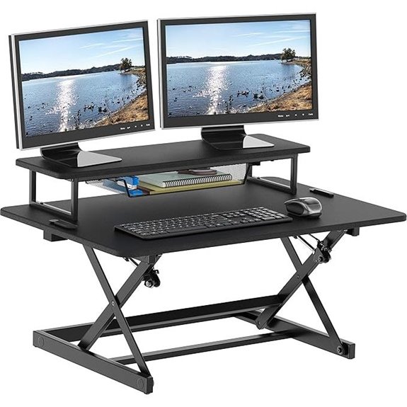 SHW Height Adjustable Standing Desk Converter