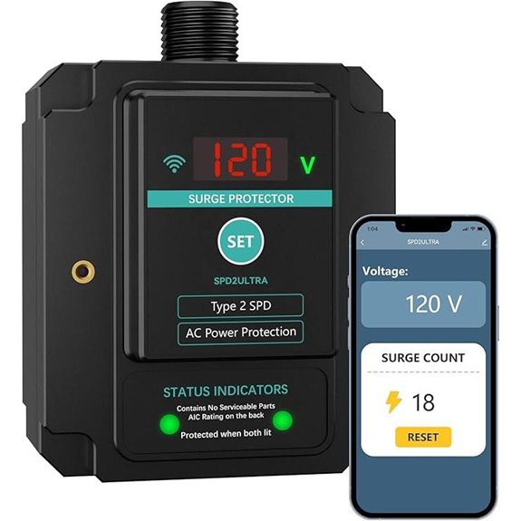 WiFi Surge Protector 108,000 Amps Smart Phone Check