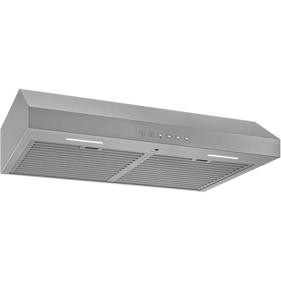 Glacier 36-Inch 490 MAX Blower CFM 1.0 Sones Stainless Range Hood