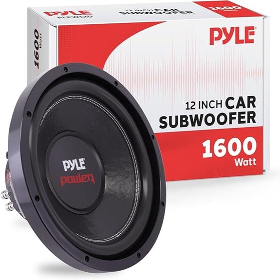 Pyle 12 Car Subwoofer 1600W High Power Bass