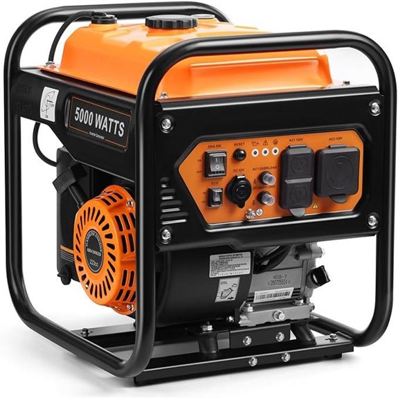 5000W Gas-Powered Portable Inverter Generator