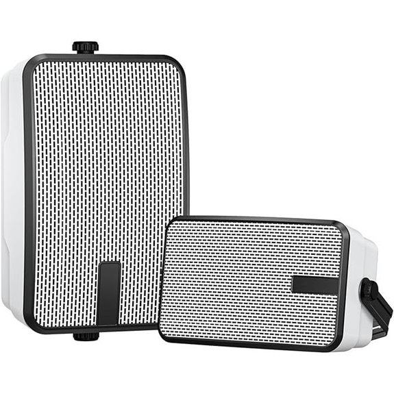 Outdoor Bluetooth Speakers 400W Waterproof Wall Mount 2 Pcs