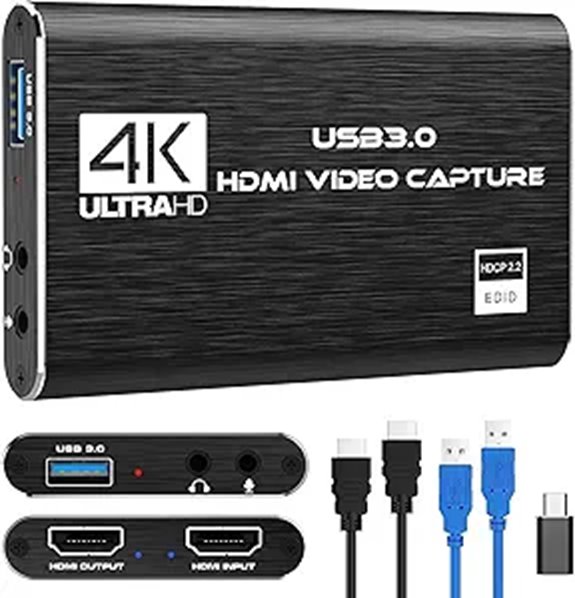 4K HDMI Capture Card for Streaming and Gaming