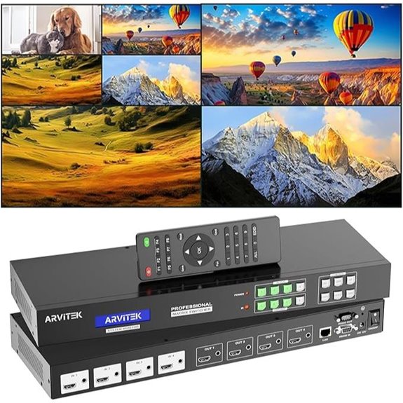 4K HDMI Matrix Switcher with Video Wall and PIP