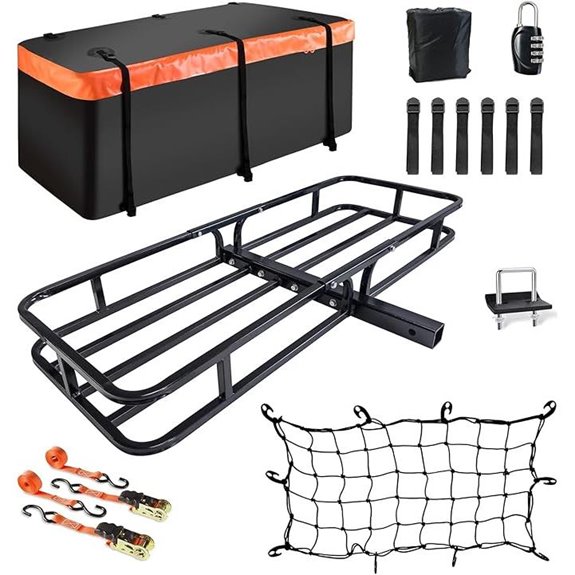 MeeFar Hitch Mount Cargo Carrier with Waterproof Bag