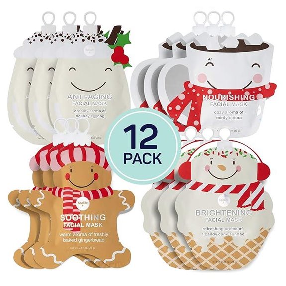 holiday spa face masks