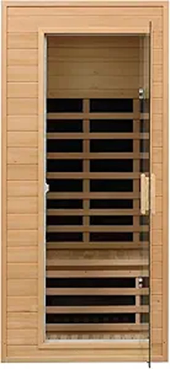 Infrared Sauna for Home with Bluetooth and LED Light