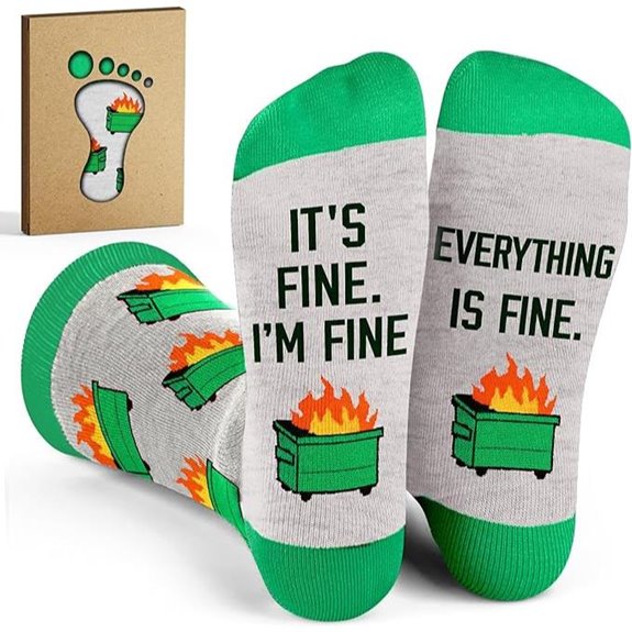 humorous coworker sock gift