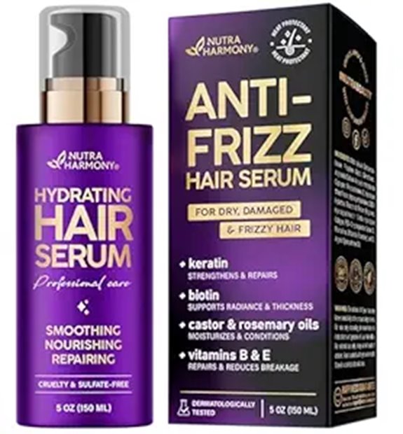 NutraHarmony Hydrating Hair Serum for Frizz & Damage