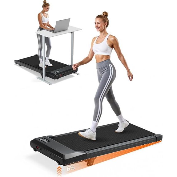 Walking Pad Incline Treadmill with App Remote LED Display