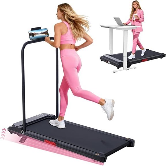 Walking Pad Treadmill with Handle and Incline 350LBS