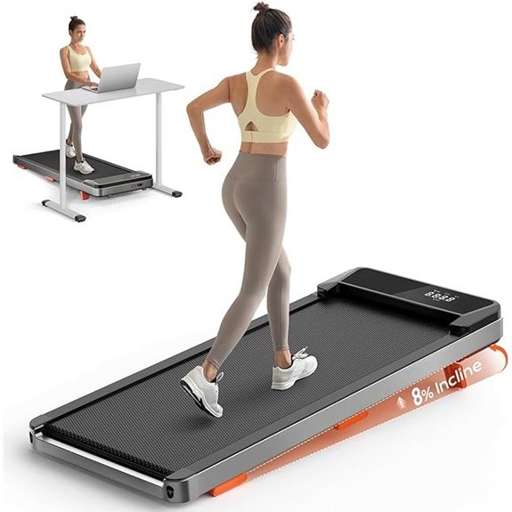Walking Pad Treadmill with Incline and Remote