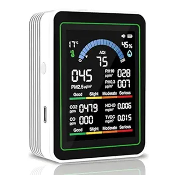10-in-1 Indoor Air Quality Monitor with Sensors