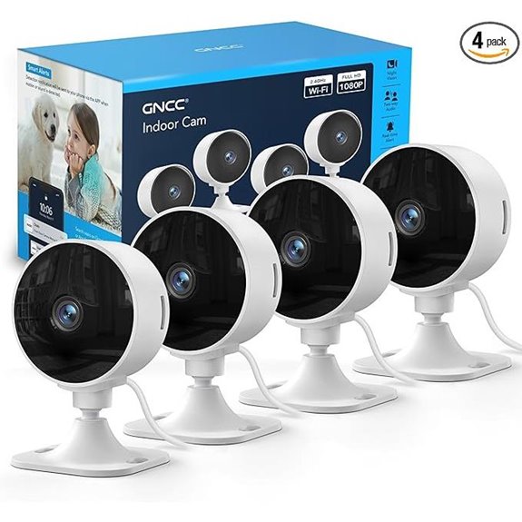 GNCC Indoor Security Cameras (4-Pack) with Night Vision