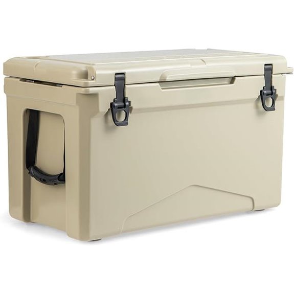 Goplus Insulated Cooler with Cup Holders and Latches