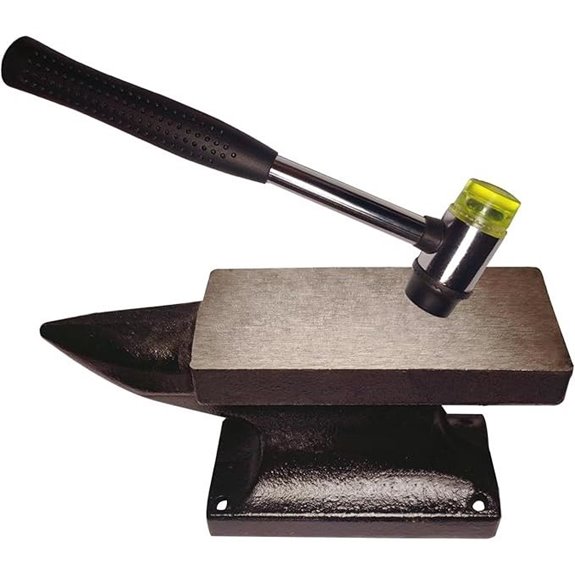 Mini Horn Anvil Set with Rubber Hammer for Jewelry Craft