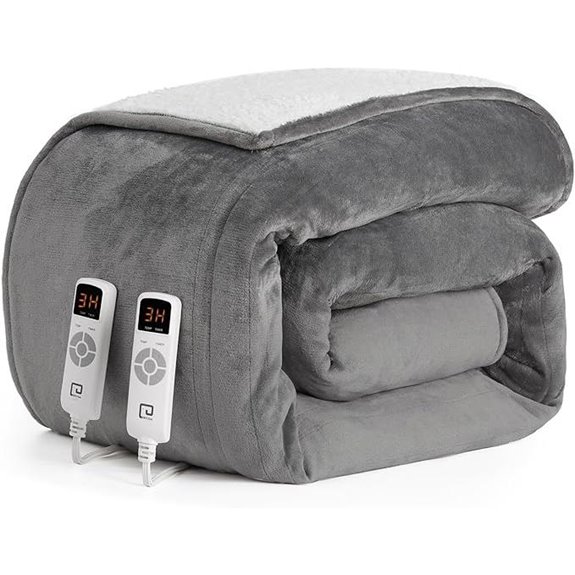 EHEYCIGA King Size Heated Blanket with Dual Control