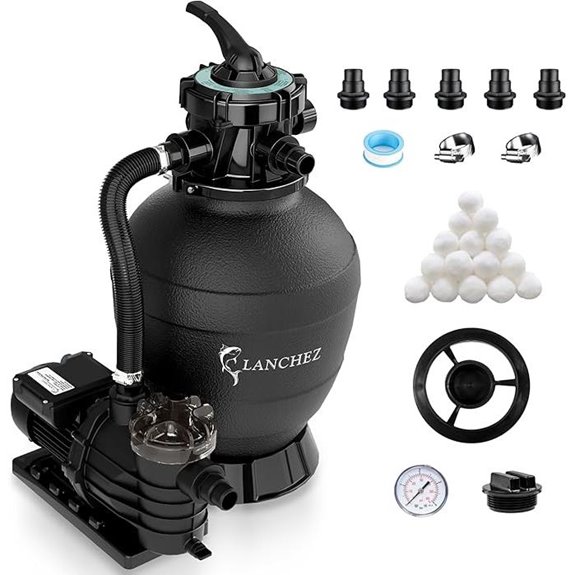 LANCHEZ 13 Sand Pool Filter Pump System