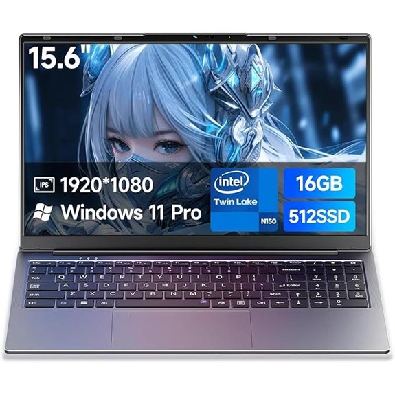 15.6 Laptop with 16GB RAM 512GB SSD Win 11 Pro