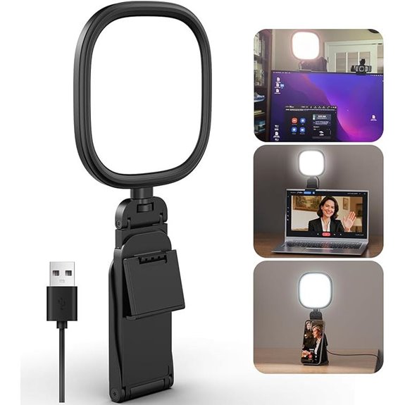Upgraded Ring Light for Laptop Monitor & Phone
