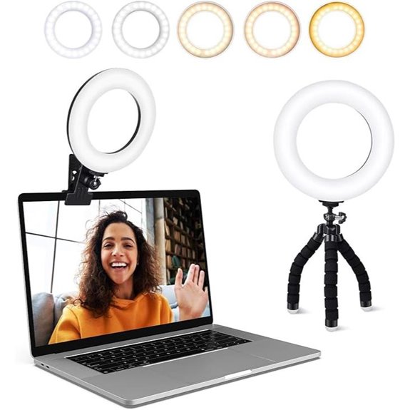 Video Conference Ring Light for Laptop and Webcam