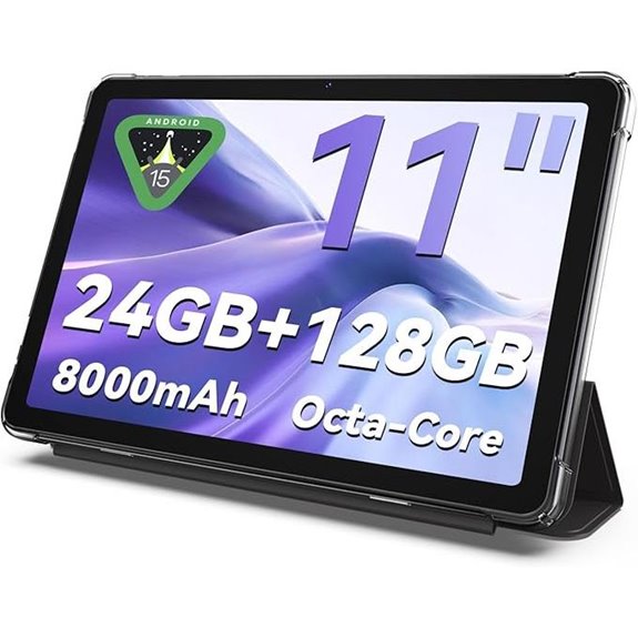 11-inch Android Tablet with 24GB RAM and 128GB Storage