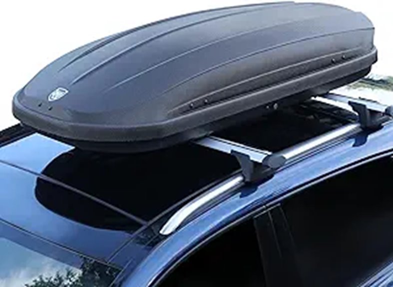 390L Hard Shell Roof Cargo Box with Straps
