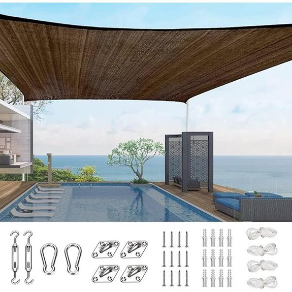 Quictent 20x26ft Heavy Duty Sun Shade Sail