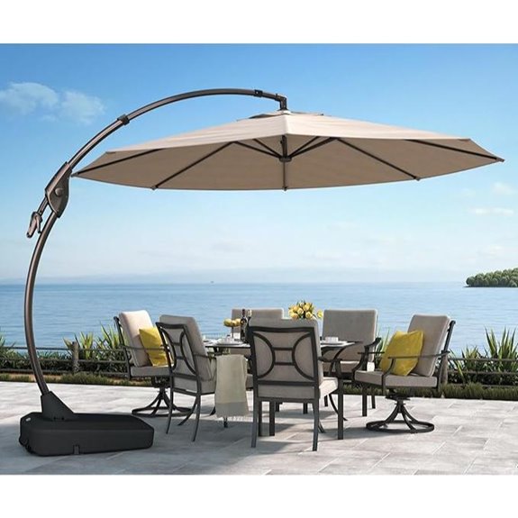 Grand Patio 11Ft Cantilever Umbrella with Base