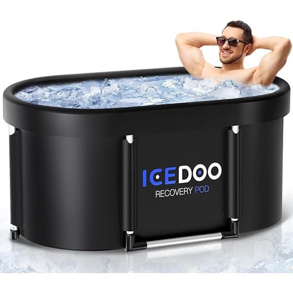 XL 139-Gallon Oval Ice Bath Tub with Cover