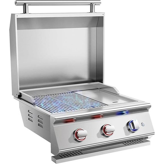 26-Inch Propane Gas Grill & Griddle Combo
