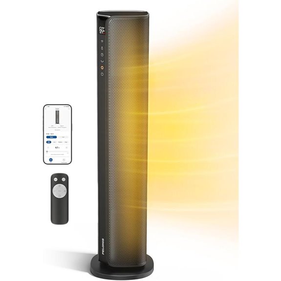 PELONIS Large Room Space Heater with Thermostat