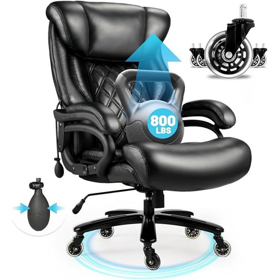 large tall ergonomic chair