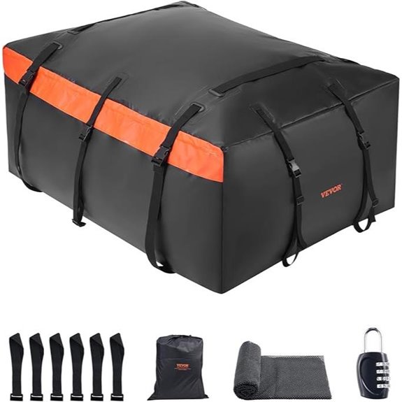VEVOR 23 cu ft Waterproof Car Roof Cargo Bag