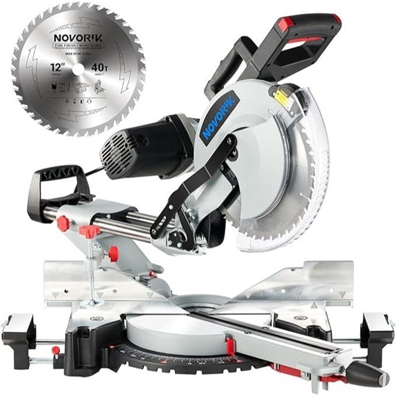 Double Bevel Compound Sliding Miter Saw with Laser