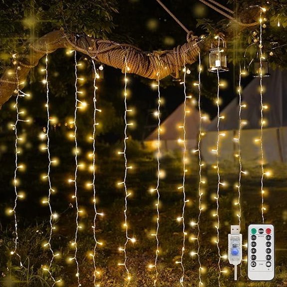 Suddus 200 LED Curtain Lights for Indoor/Outdoor Decor
