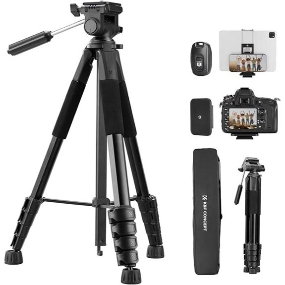 K&F Concept 75 Lightweight Tripod for Camera/Phone