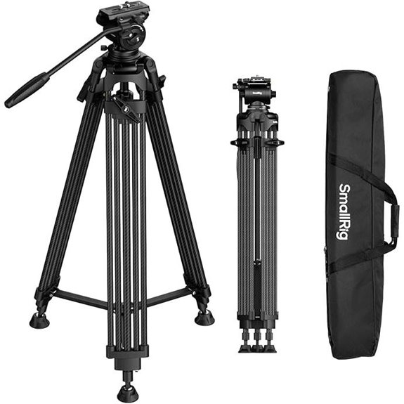 SmallRig FreeSpeed Carbon Fiber Tripod with Fluid Head