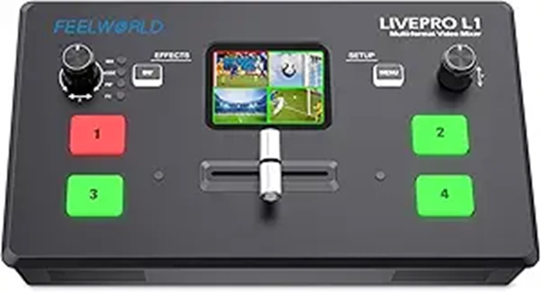FEELWORLD Livepro L1 V1 Video Mixer Switcher