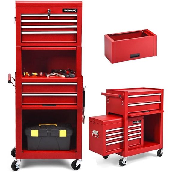 IRONMAX 6-Drawer Lockable Mobile Tool Chest