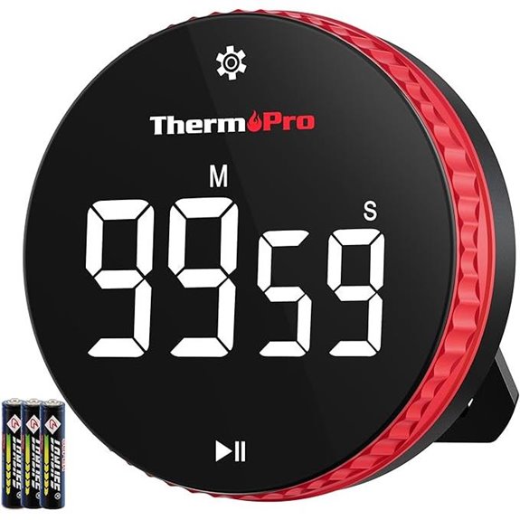ThermoPro 99-Hour Digital Kitchen Timer with Stand