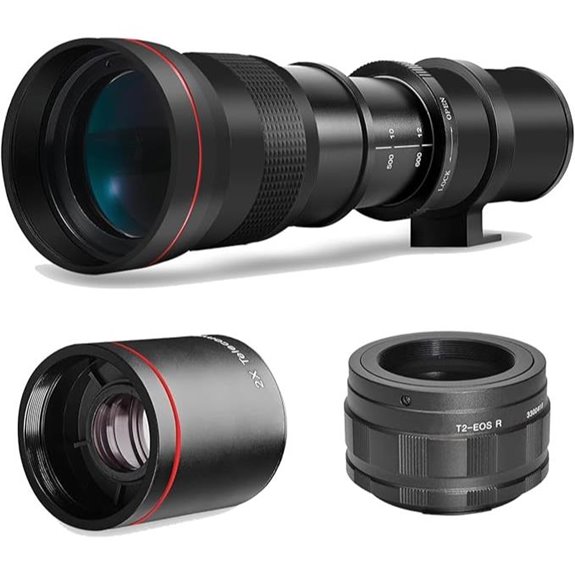 High-Power 420-1600mm Telephoto Zoom Lens for Canon EOS