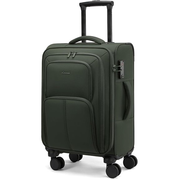 LOVEVOOK 22-Inch Softside Spinner Carry-On Luggage
