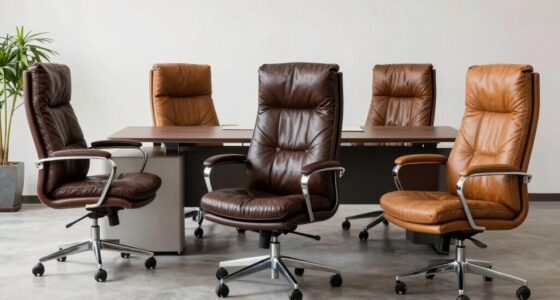 luxury leather office chairs