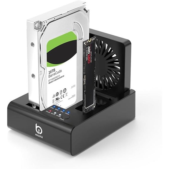 M.2 NVMe/SATA HDD Docking Station with Cloner