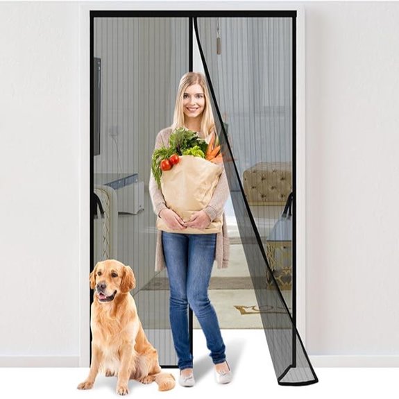 Magnetic Screen Door 36x82 inches Hands-Free Mesh